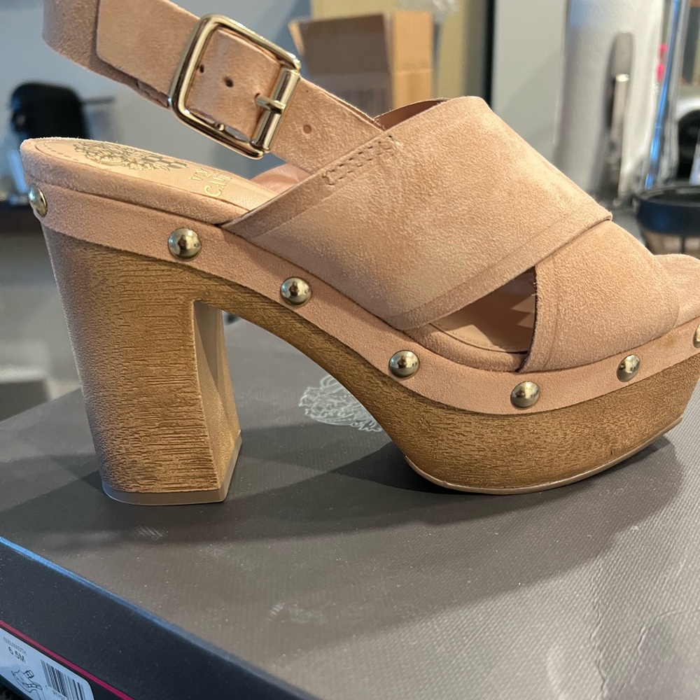 Brand new in box never worn. Vince camuto strong rose suede mules
